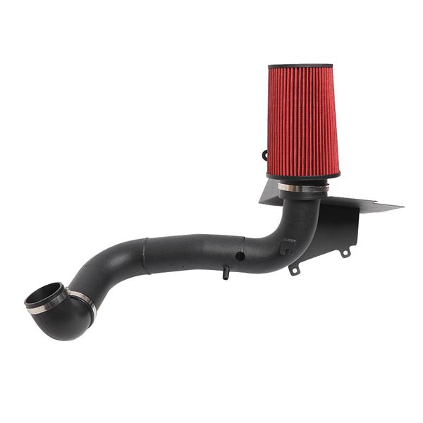 3" Intake Pipe With Air Filter Black Wrinkle   Red Filter for Gmc / Chevrolet Sonoma 1998-2003 2.2L L4 Red