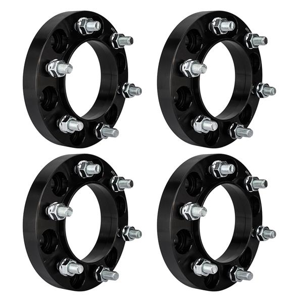 2X 6x5.5 or 6x139.7 1" Thick Black Hub Centric Wheel Spacers Adapters For Toyota