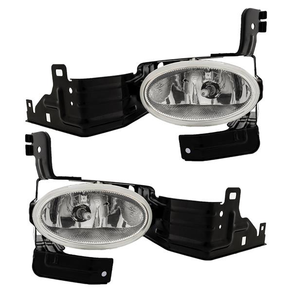 For 2011-2012 Honda Accord Clear Lens Driving Fog Lights w/H11 Bulbs