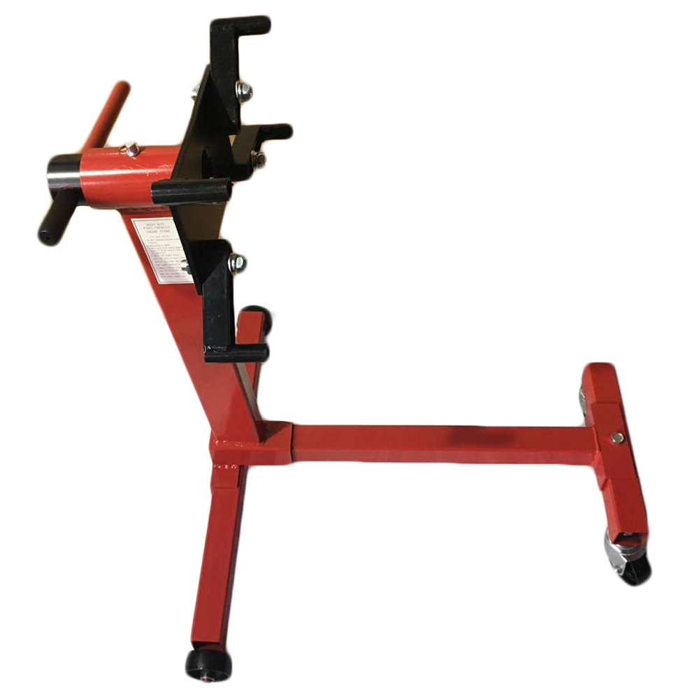 Shop Engine Stand 1000lb Pro Hoist Automotive Lift Rotating 4 Leg Type Motor Red view 2