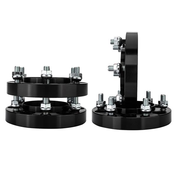 2X 6x5.5 or 6x139.7 1" Thick Black Hub Centric Wheel Spacers Adapters For Toyota