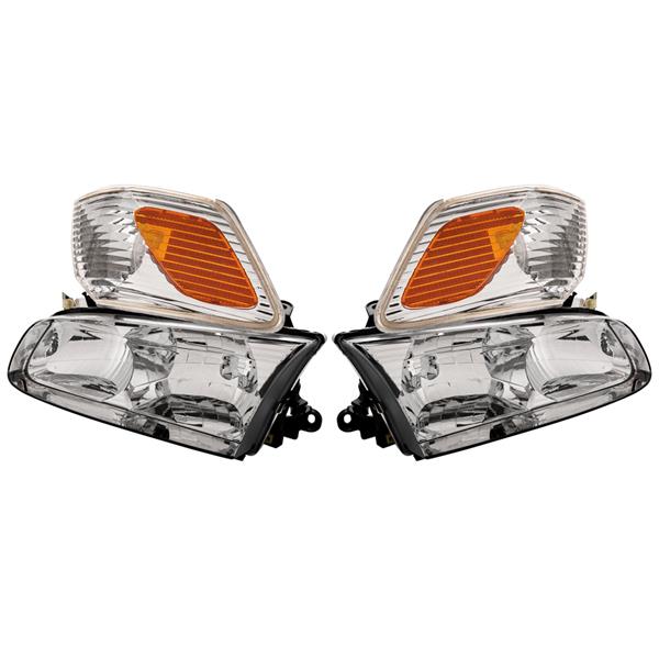 Composite set of (2) Headlights TO2502130/TO2503130 For 00-01 TOYOTA Warranty