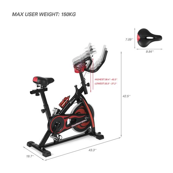  Exercise Bike Home Gym Bicycle Cycling Cardio Fitness Training