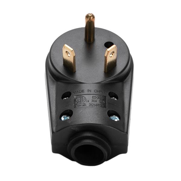 30 AMP RV Receptacle Plug Male End TT-30P Replacement Electrical Adapter ETL