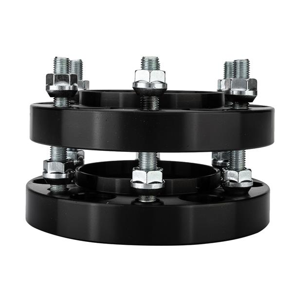 2X 6x5.5 or 6x139.7 1" Thick Black Hub Centric Wheel Spacers Adapters For Toyota