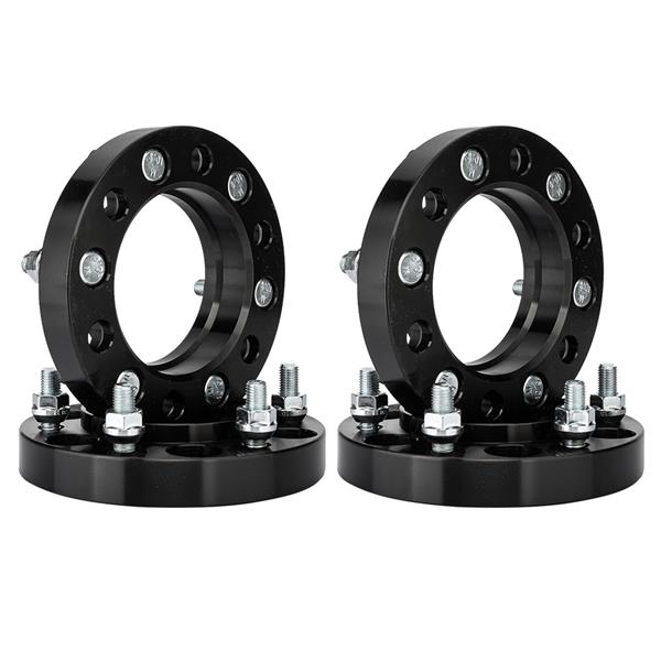 2X 6x5.5 or 6x139.7 1" Thick Black Hub Centric Wheel Spacers Adapters For Toyota