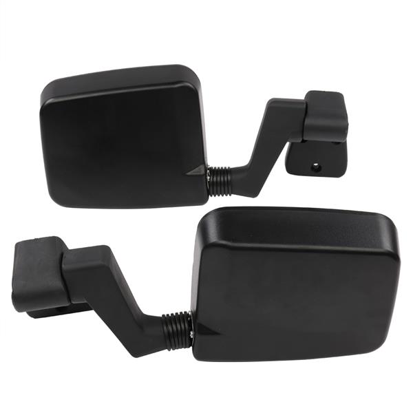 Manual Rear View Mirrors For 1987-2002 Jeep Wrangler Passenger Driver Side Pair