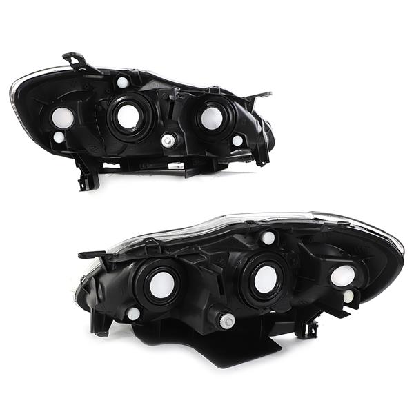 TO2502154 TO2503154 Headlights Lamp BLK for 2003-2008 Toyota Corolla S CE LE XRS