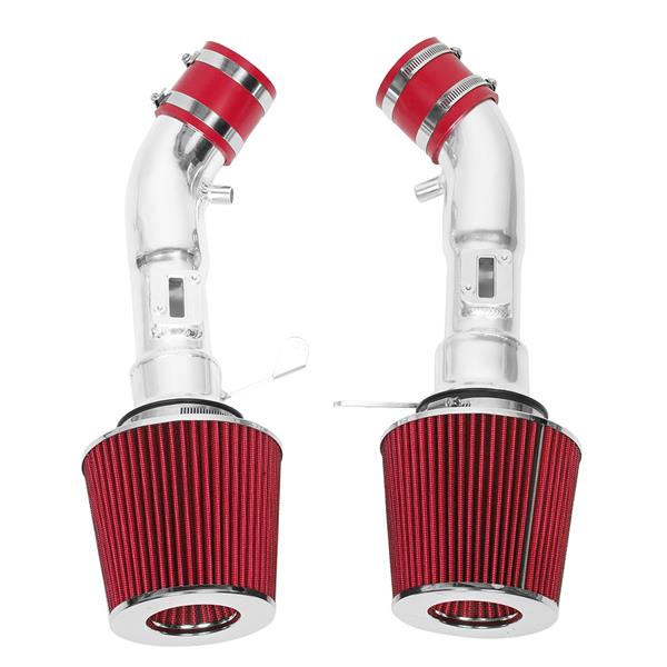 2.75" Intake Pipe With Air Filter for Nissan 370Z 2009-2019 3.7L V6 Red