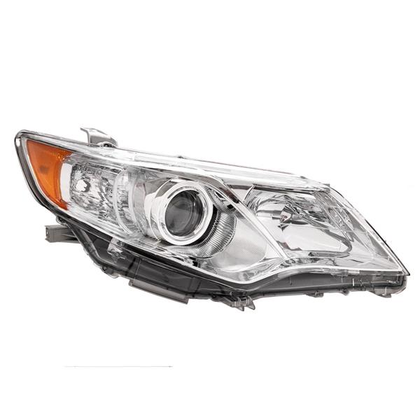 Pair of Headlights OE Composite Direct Replacement Clear for 12-14 Toyota