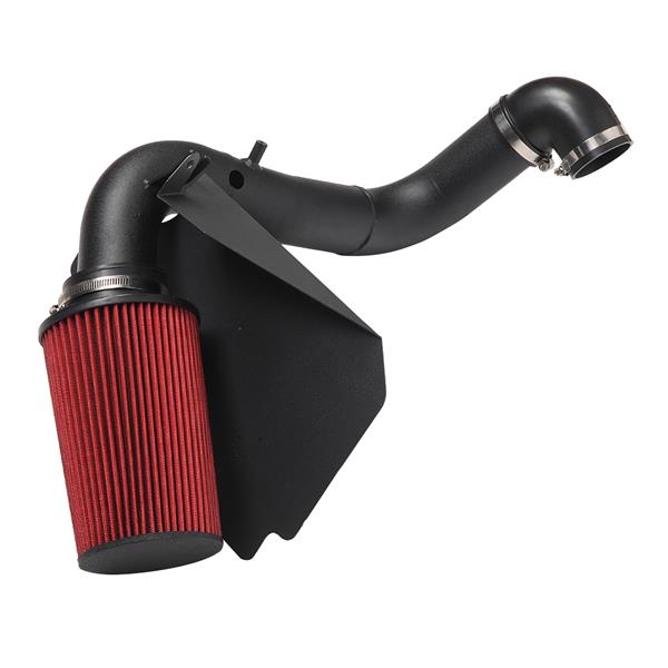 3" Intake Pipe With Air Filter Black Wrinkle   Red Filter for Gmc / Chevrolet Sonoma 1998-2003 2.2L L4 Red