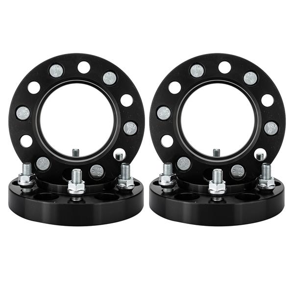 2X 6x5.5 or 6x139.7 1" Thick Black Hub Centric Wheel Spacers Adapters For Toyota