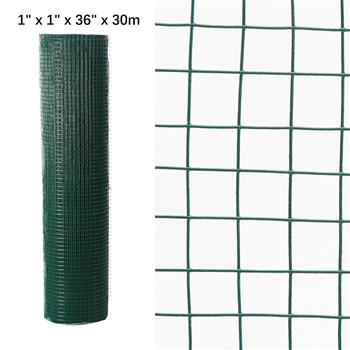 PVC Coated Chicken Wire Mesh 30M Fencing Garden Barrier 36” Width