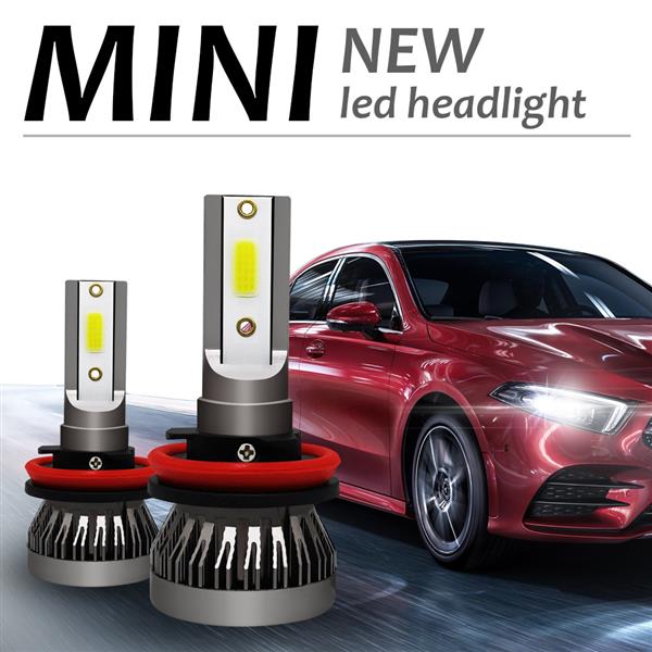 1 Pair H11 Headlight Coversion LED Bulb Kit Low Beam for 2017 Subaru Forester