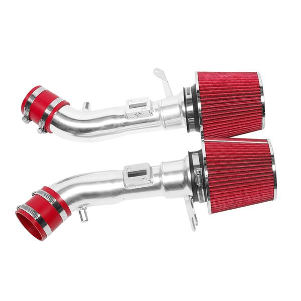 2.75" Intake Pipe With Air Filter for Nissan 370Z 2009-2019 3.7L V6 Red