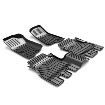 Custom Fit  3D TPE All Weather Car Floor Mats Liners for Wrangler JL 2018-2020(1st & 2nd Rows, Black)