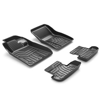 Custom Fit  3D TPE All Weather Car Floor Mats Liners for Ford Mustang 2014-2020 (1st & 2nd Rows, Black)