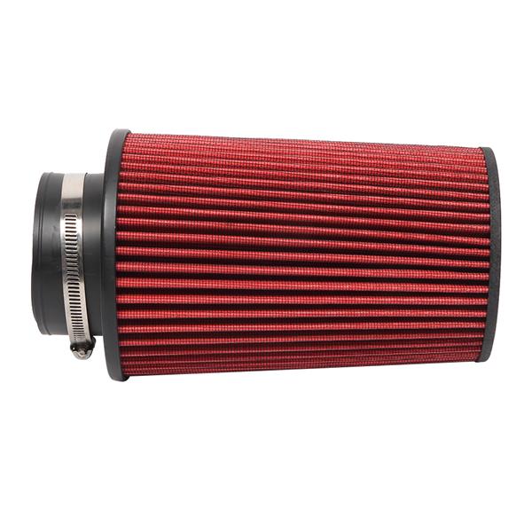 3" Intake Pipe With Air Filter Black Wrinkle   Red Filter for Gmc / Chevrolet Sonoma 1998-2003 2.2L L4 Red