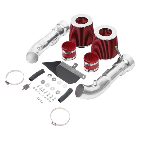 2.75" Intake Pipe With Air Filter for Nissan 370Z 2009-2019 3.7L V6 Red