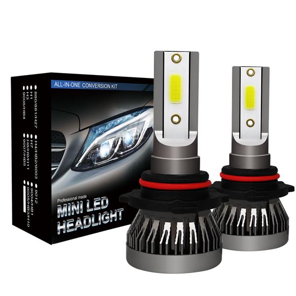 2PCS 9005 Headlight LED Coversion Bulb Kit High Beam 97500LM 650W White 6000K