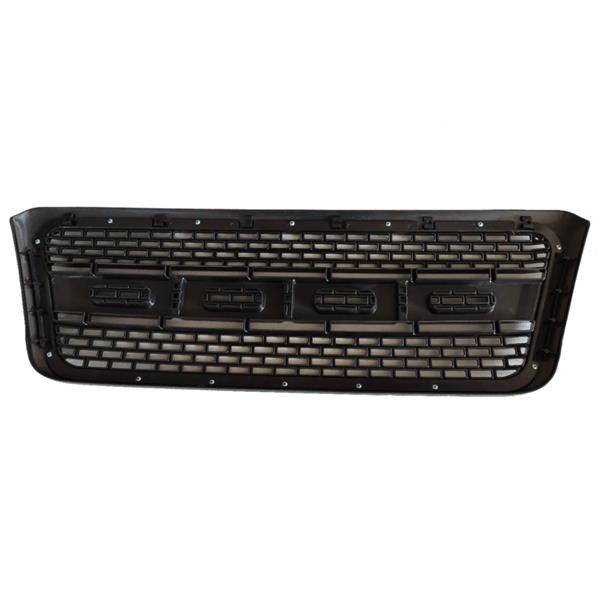 For 04-08 F150 Black ABS Raptor Style Front Bumper Upper Hood Mesh Grille W / Mount Rack