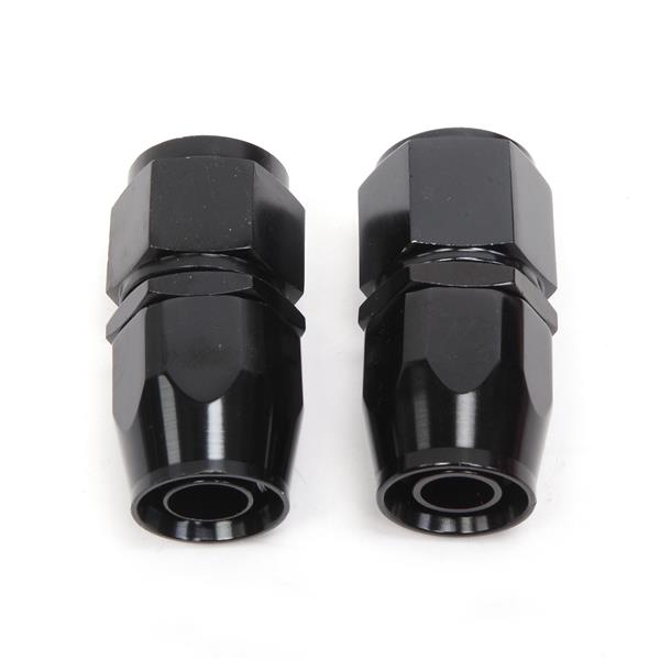 10AN 12-Foot Universal Black Fuel Hose   6 Black Connectors