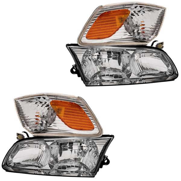 Composite set of (2) Headlights TO2502130/TO2503130 For 00-01 TOYOTA Warranty