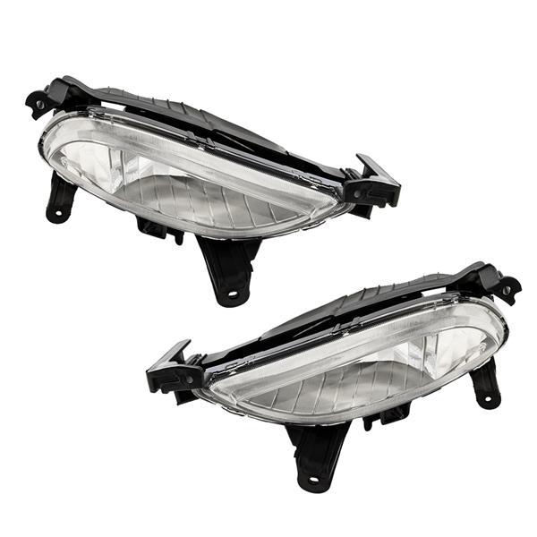 For 2011-2014 Sonata Clear Lens Fog Lights Lamps W/Wiring Switch&Bulbs LH&RH