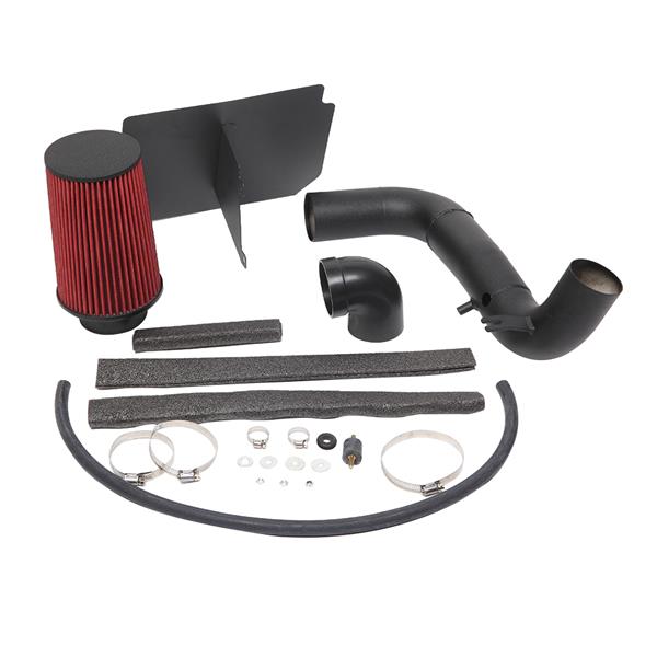 3" Intake Pipe With Air Filter Black Wrinkle   Red Filter for Gmc / Chevrolet Sonoma 1998-2003 2.2L L4 Red