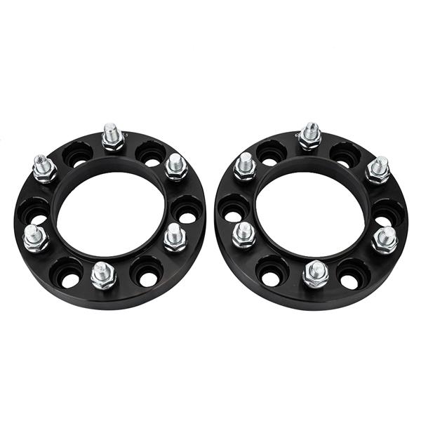 2X 6x5.5 or 6x139.7 1" Thick Black Hub Centric Wheel Spacers Adapters For Toyota