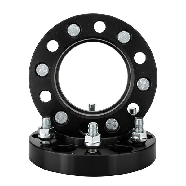 2X 6x5.5 or 6x139.7 1" Thick Black Hub Centric Wheel Spacers Adapters For Toyota