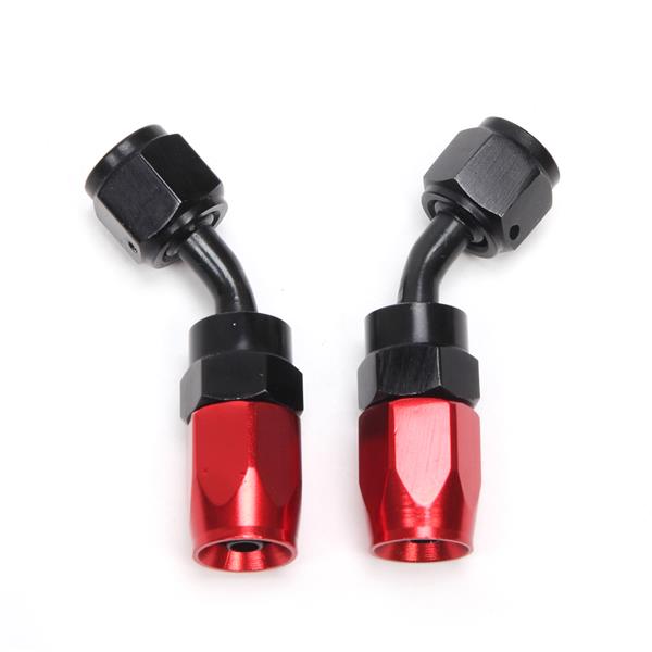 4AN 20-Foot Universal Black Fuel Pipe   10 Red and Black Connectors