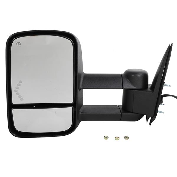 Power Heated LED Arrow Tow Mirrors For 2003-2006 Chevrolet Silverado GMC Sierra