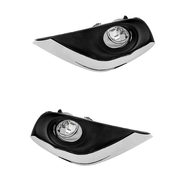 For 2015-2017 Nissan Versa Clear Lens Fog Lights w/Wiring Lamps Switch