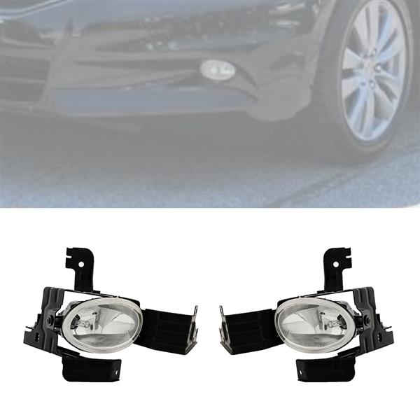 For 2011-2012 Honda Accord Clear Lens Driving Fog Lights w/H11 Bulbs