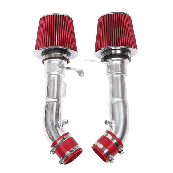 2.75" Intake Pipe With Air Filter for Nissan 370Z 2009-2019 3.7L V6 Red