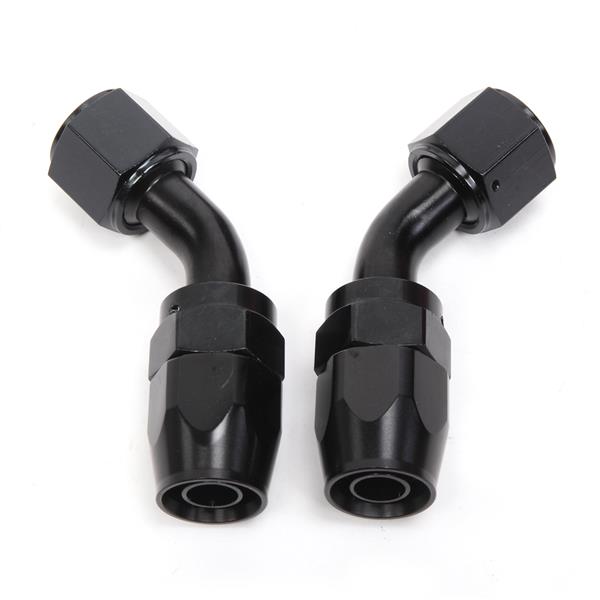 10AN 12-Foot Universal Black Fuel Hose   6 Black Connectors