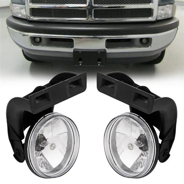 Clear Lens Bumper Fog Lights Lamps For 1994-2001 Dodge Ram CH2593120 CH2592120