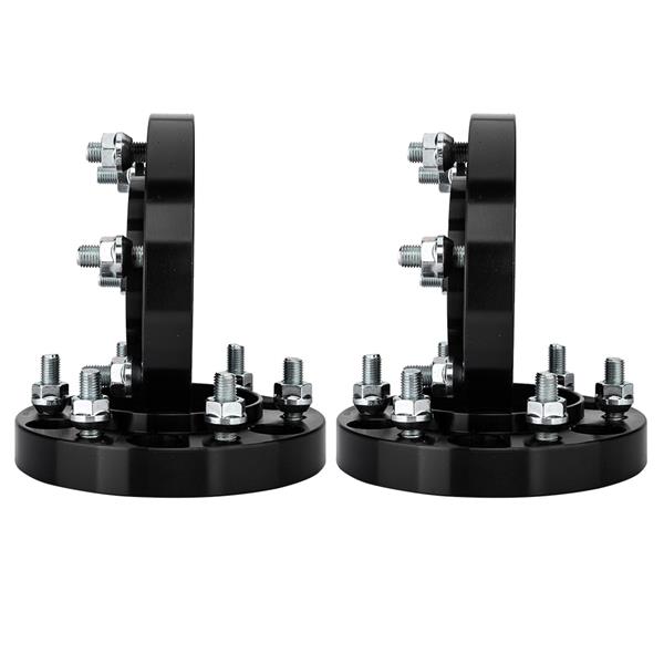 2X 6x5.5 or 6x139.7 1" Thick Black Hub Centric Wheel Spacers Adapters For Toyota