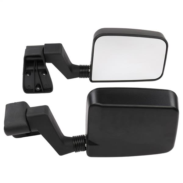 Manual Rear View Mirrors For 1987-2002 Jeep Wrangler Passenger Driver Side Pair