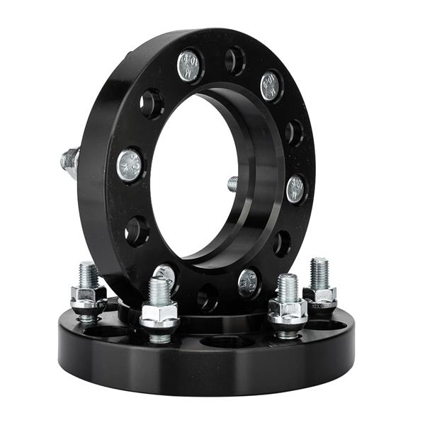 2X 6x5.5 or 6x139.7 1" Thick Black Hub Centric Wheel Spacers Adapters For Toyota