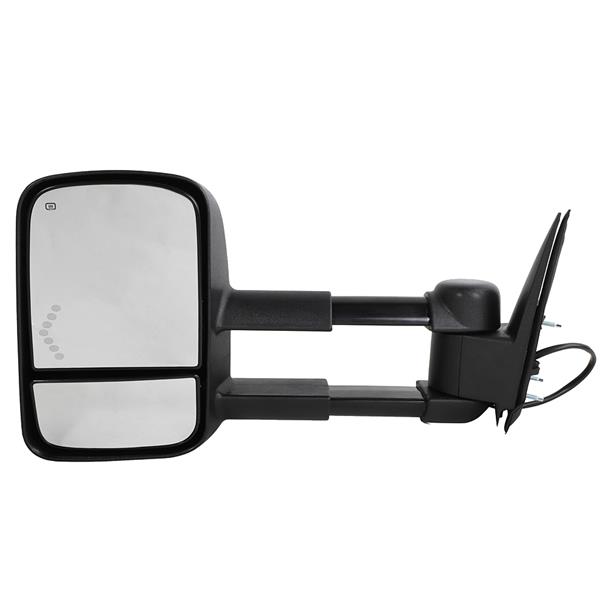 Power Heated LED Arrow Tow Mirrors For 2003-2006 Chevrolet Silverado GMC Sierra