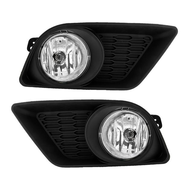 For 2011-2014 Dodge Charger Clear Lens Fog Light w/Lamps&Wiring&Switch Kit