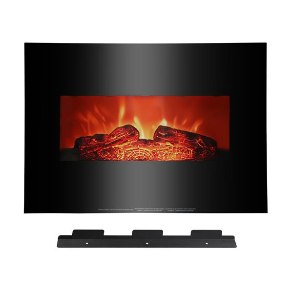 SF301-26A 26 inch 1400w Wall-mounted Fireplace Fake Wood / Single Color / Heating Wire / Mechanical / Black