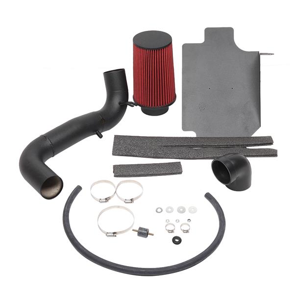 3" Intake Pipe With Air Filter Black Wrinkle   Red Filter for Gmc / Chevrolet Sonoma 1998-2003 2.2L L4 Red