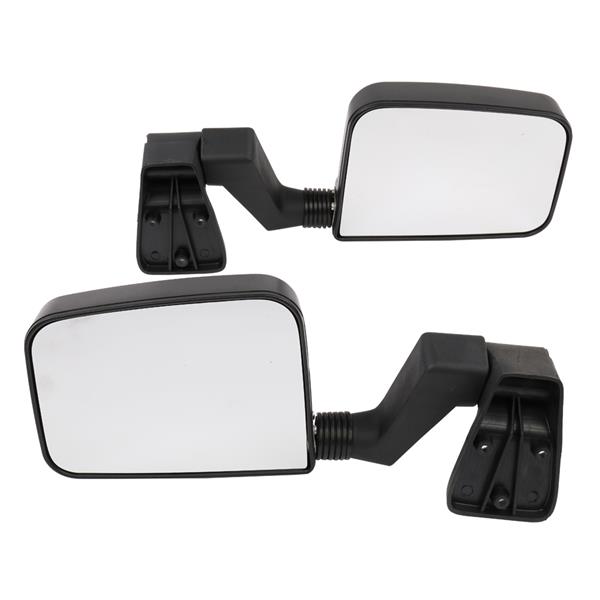 Manual Rear View Mirrors For 1987-2002 Jeep Wrangler Passenger Driver Side Pair