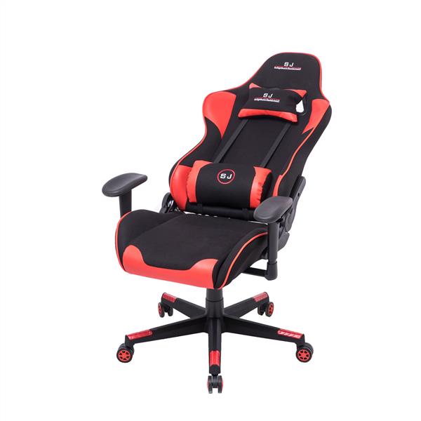 Gaming Chairs Desk Chair Office Swivel Heavy Duty Chair Ergonomic Design  Red