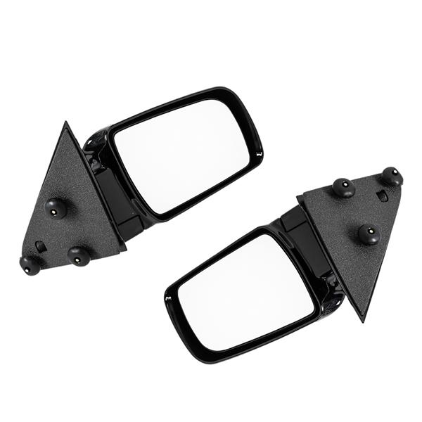 Manual Black Side Mirrors Left LH & Right RH Pair  For 88-98 GMC Chevy Pickup