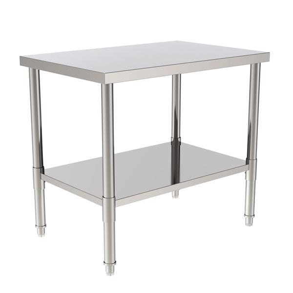 36" Stainless Steel Galvanized Work Table (without Back Board) 