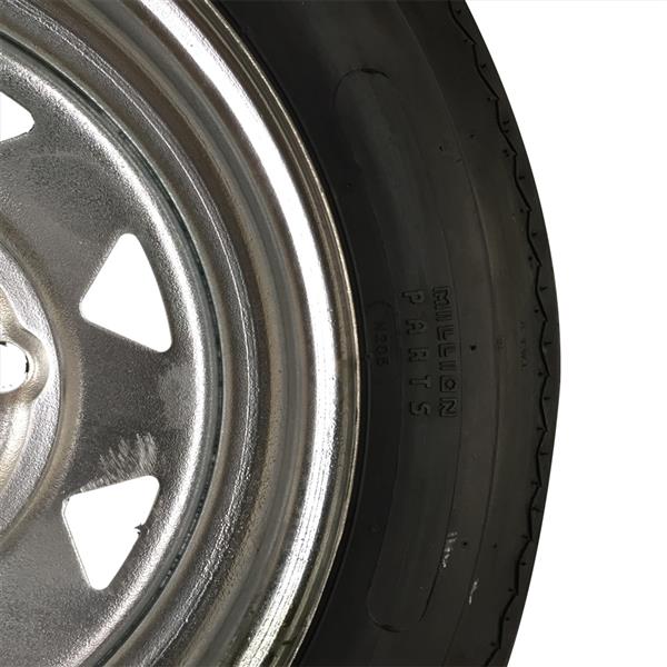 Pair of Trailer Tire P811 Galvanized RIM 4.8-12 4PR 4lug